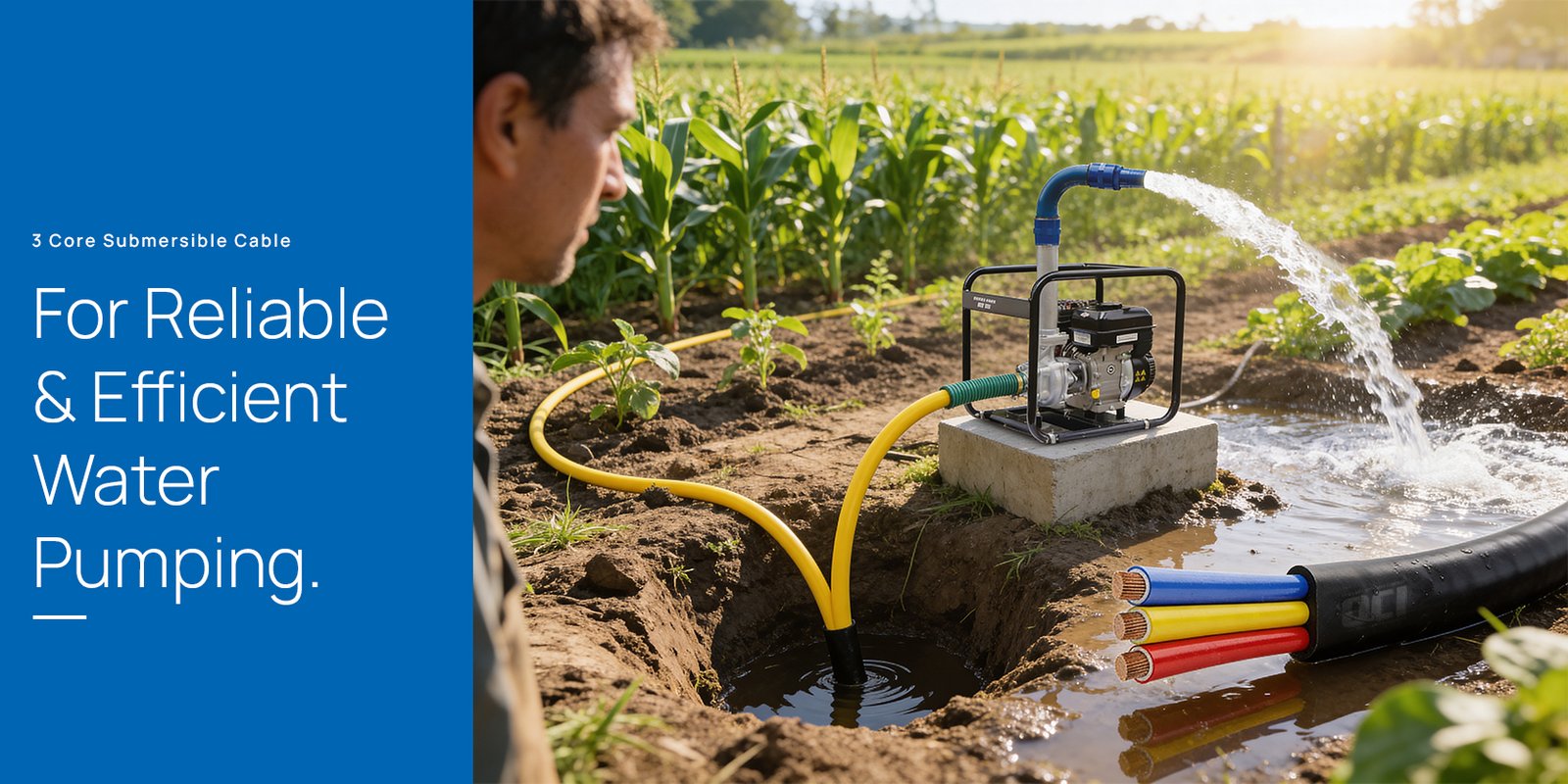 3 Core Submersible Cable